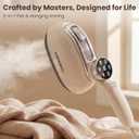 Handheld Steamer for Clothes, 1200W Portable 2-in-1 Garment Steamer & Travel Iron with 7 Modes, 180 Rotatable Handle, Fast 8s Heat-Up, Visual Panel & Self-Clean, 160ml for Home