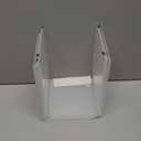 HappyHapi Book Ends, 8 Pcs Book Ends Acrylic Bookends for Shelves, Clear Book Holder Stand, Non-Skid Decorative Bookend, Study Book Organizer for Home Library Office, 5 x 5 x 7.3 inch