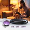 Open Ear Headphones, 52Hrs Playtime, Wireless Headphones Hook Over Ear, Clip on Earphones Dual-Device Bluetooth 5.4 Headset for Gym/Home Office