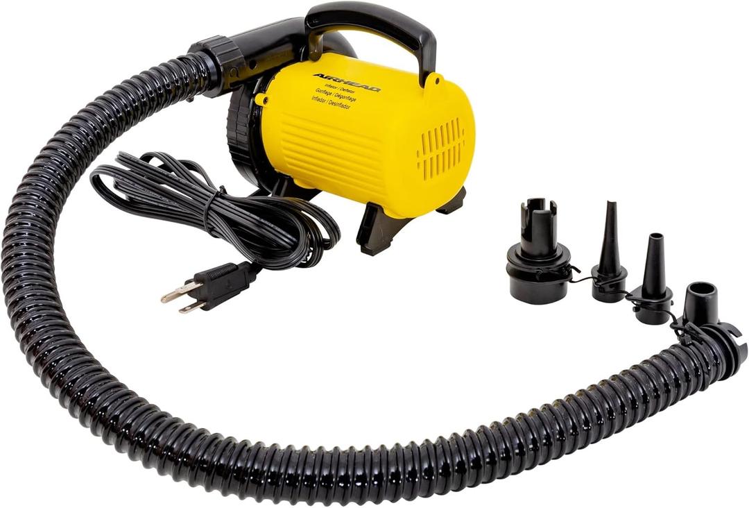 AIRHEAD High Pressure Air Pump (120 Volt, Yellow/Black)