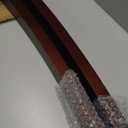 Wall Mounted Rack, Barrel Stave Rack, Imported Pine Wood and Metal Bottle Holder Rack - 6 Bottles 40x7.6inch (Red Color)