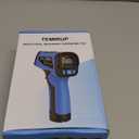 Infrared Thermometer Gun,-40F to 1472F,Digital Laser Temperature Gun with Thermocouple Probe, Non-Contact IR Temp Gun for Cooking, Pizza Oven, HVAC, Engine, Griddle, Adjustable Emissivity & MAX