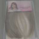 REECHO Clip in Hair Volumizer, Short Thick Clip in Hairpieces Adding Extra Hair Volume Extensions for Women with Thin Fine, Ash Blonde with Highlights, 8 Inch (Pack of 2)