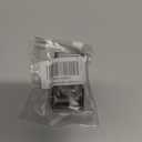 Dog Collar Buckle, Fastener Stainless Steel Buckle for Small Medium Large Dogs Collar Steel Chrome Plated (L:3.5-4.0mm, Black)