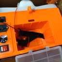 VEVOR Battery Powered 15 Gallon Garden Weed Sprayer with Wheeled Cart, 126FT Hose with Reel, 8 Nozzles, 2 Wands with Lock Trigger, 0-90PSI, 5-6h Spray Time, Wide Mouth Lid, Rotating Wheels with Brake