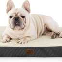 Bedsure Dog Bed Medium Size Dog - Comfy Flat Puppy Beds with Removable Washable Cover, Orthopedic Egg Crate Foam Pet Mat, Suitable for Pet Up to 30 lbs