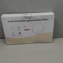 DEIOVWXS Makeup Mirror, 3000mAh Rechargeable Double-Sided Magnifying Vanity Mirror with 3 Colors, 1X/10X, 360 Rotation, Adjustable Brightness, Gifts for Mom, Women,Wife, Girls, Dorm Room Essential (Chrome)