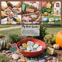 RITOLLO 30PCS Large Painting Rocks, Natural River Rocks, 2-3 Inches Flat Rocks for Painting, Rock Painting for Kids, Stones for Arts & Crafting
