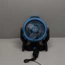Battery Operated Fan Compatible with Makita 18V Battery (No Batteries) with AC Adapter Up to 650 CFM Variable Speed Battery Powered Cordless Fan, Low Noise 30dB Portable & Camping Jobsite Fans