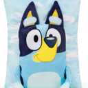 Bluey 3D Snuggle Pillow - Super Soft Blue Plush Pillow - Measures 15 Inches