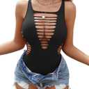Avidlove Rave Outfits for Women Festival Top Sexy Fishnet Bodysuit Bodycon Party Club Outfit (S M L)