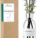 Clesh Reed Diffuser Set, 6.7 oz Eucalyptus Scented Diffuser with Sticks, Home Fragrance Reed Diffuser for Bathroom Shelf Decor