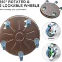 1 Pack 17 Inch Metal Plant Caddy, Copper
