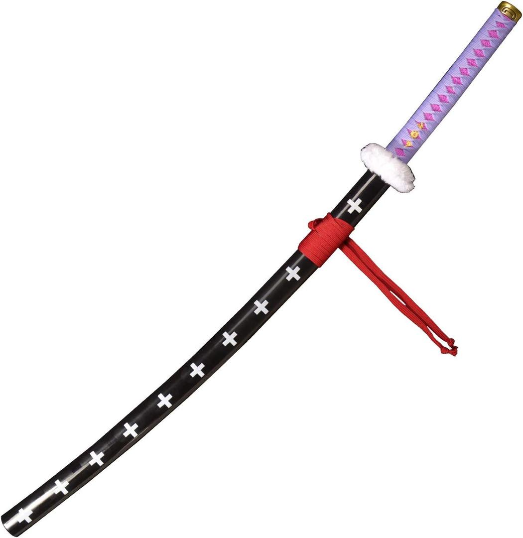 Purple Trafalgar Law Sword, Stainless Steel, Anime Cosplay Sword, 45 Inches
