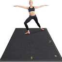 GXMMAT Large Yoga Mat 7'x8'(7mm/9mm), Extra Thick Workout Mats for Home Gym Flooring,Ultra Comfortable Non-Slip Quick Resilient Barefoot Wide Exercise Mat for Pilates,Stretching,Meditation