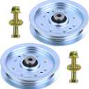 GELASKA 2 Pack 756-04129b Idler Pulley 4.25 Replaces 753-08171 756-04129 756 04129b 753 08171 956-04129 for Cub Cadet 50" 54" RZT 50, RZT 54, RZT 42, LTX1040 LT1045 LTX1050 LTX1045 LT1500 LT2000 Mower