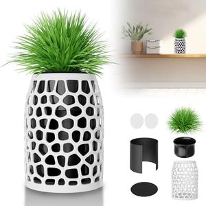 Camera Disguise Vase Compatible with Ring Indoor 2nd Gen Camera, Includes Fake Plant