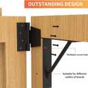 Gate Corner Brace Bracket Heavy Duty Adjustable No Sag Kit Durable Solid Iron for Shed Doors,Driveway Gates,Corral Gates,Wood Windows,Gate Frame Kit,Gate Hardware
