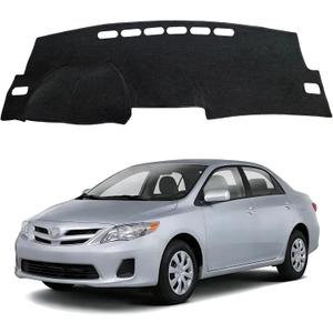 Dash Cover for Toyota Corolla 2007 2008 2009 2010 2012 2013, Dashboard Cover mat Custom fit for Toyota Corolla 2007-2013,Protective Dashboard Accessory (Gray)