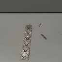 VIQIV Bling Bands for Compatible with Apple Watch 38/40/42/44/41/45/46/49mm Ultra Iwatch Series 11 10 9 8 7 6 5 4 3 SE SE2, Diamond Rhinestone Stainless Steel Metal Bracelet Wristband Strap for Women (Silver)