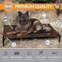 K&H Outdoor Elevated Dog Bed for Large & X-Large Pets, Chocolate, 50x32in