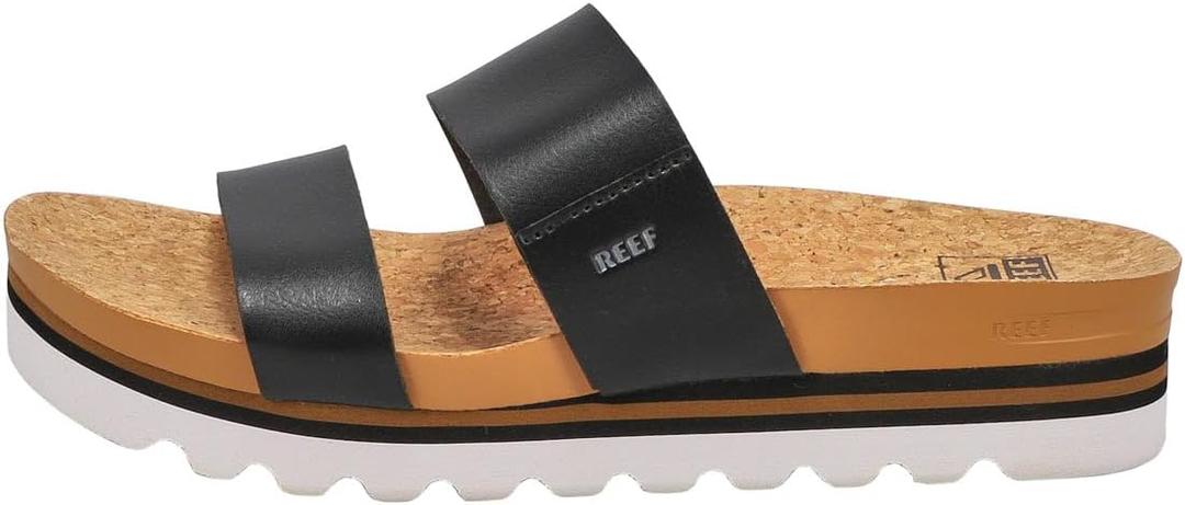 Reef Women's Cushion Vista Hi Platform Sandal (10, Bla-black)