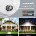 Onforu 70W LED Dusk to Dawn Flood Lights, 7000LM White Exterior Security Outdoor Lighting,IP65 Waterproof Outdoor 3 Adjustable Heads Photocell Light Fixture,6500K Floodlight for Garage,Patio,Yard