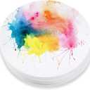 TaoBary 60 Pack Watercolor Paper Round 250 GSM Cold Pressed Watercolor Paper 12 Inch Diameter Ideal for Most Wet and Dry Media, Ideal for Beginners, Artists and Specialists
