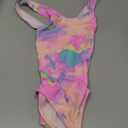 Lands' End Girls' UPF 50+ Stretch Crisscross Back One Piece Swimsuit (Small, Pink Multi)