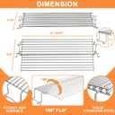 67027 Foldable Sided Warming Rack for Weber GS4 Spirit II/I 300 SER Parts