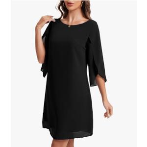 Dresses for Women 2025 Summer Dress of Flutter 3/4 Sleeve,X Large