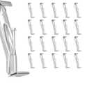 20 Pcs 5 Inch Heavy-Duty Gutter Hangers, Rain Gutter Hangers with a Pre Inserted Rust Resistant Screw, Stainless Steel Supports - Rustproof, Easy Installation for 5 K-Style & Half-Round Gutters