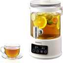 Kawu 2.5L Electric Water Boiler & Warmer, 7-in-1 Glass Tea Kettle with Temperature Control, 24H Keep Warm, Stainless Steel Spout Hot Water Dispenser for Tea, Coffee, BPA Free