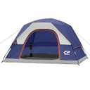 CAMPROS CP 4 Person Tent, Dome Tents for Camping with Rainfly, Waterproof Camping Tent Easy Set Up, Portable Family Tent with Large Mesh Window & Carry Bag for Outdoor Hiking