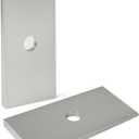 2.5 Degree Angle Correction Universal Suspension Axle Shims for Leaf Springs and Lift Blocks Silver