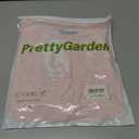 PRETTYGARDEN Women's Lace Long Sleeve Button Down Blouse (Pink, M)