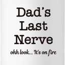 Funny Dad Gifts for Fathers Day, 10OZ Bonus Dad Stepdad Gifts from Daughter Son, Birthday Gift for Father in Law Step Dads Presents, Best Dads Ever Gift, Dad's Last Nerve Scented Soy Candle