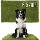1.38" Artificial Grass Turf 6.5 x 10 FT, Indoor Outdoor Garden Lawn Landscape Patio Turf Grass Rug, Dog Grass Turf Pads Mat, Thick Fake Faux Turf, Dog Pets Grass Mats for Puppy Training