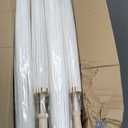 20 PCS 33 Inches White Paper Umbrellas, Oiled Chinese & Japanese Style White Parasols, White Paper Parasols Umbrellas Bulk for DIY Painting, Wedding, Bridal Party, Ceiling Decoration