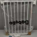 Babelio Baby Gate for Stairs, Kitchen & Doorways, 26-43" W 28" H No Bottom Bar| Easy Installation| One-Handed Operation| Auto-Close| Hardware Mount (Drill Needed) Safety Dog/Pet Gate Indoor (White)