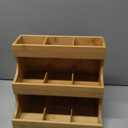 Theodore Tea Bag Organizer  Wooden Tea Organizer and Storage for Home, Kitchen, Office  180 Tea Bag Holder - Vertical Display Tea Box. Also for Coffee Pods, Sugar, Sweeteners and Creamers.