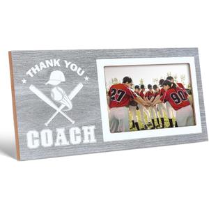 Sumind Sport Graduation Coach Picture Frame Football Softball Baseball Soccer Basketball Volleyball Graduation Photo Frame Thank You Coach Gift 4x 6 inch(Baseball)