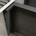 Pull Down Shelf for Kitchen Upper Cabinet, Heavy Duty Cabinet Organizer Large Storage Space, 26-28 Inch Width, White