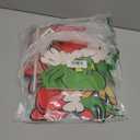 Christmas Fence Decorations Outdoor - 3pcs Light Up Christmas Yard Decorations with LED String Lights for Fence Yard Garden Lawn Christmas Decor Outside