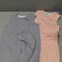 Supersoft Rayon Made from Bamboo Sleep Sack 6-12 Months 1.0 Tog Toddler Sleep Sack Baby Wearable Blanket with 2-Way Zipper Unisex Sleeping Bag for Babies All-year-around (2 Pack) Pink & Gray