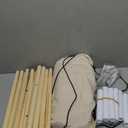 Sumbababy Kids Teepee Tent Indoor, Washable Cotton Canvas Play Tent with Tassel Trim, Foldable Toddler Tent for Girls & Boys Sleepover Party, Gift Set with Star Lights, Banner & Carry Bag, Khaki