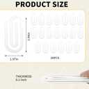 20 PCS Sublimation Paper Clips, 1.97×3.94 Inch Acrylic Sublimation Clipboard Blanks, Suitable for Crafts, Gifts, Home, Office, School DIY Supplies