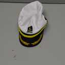 Adult Yacht Boat Sailor Captain Costume Hat Cap Marine Admiral (White), As Shown, 22 x 15 x 5 cm
