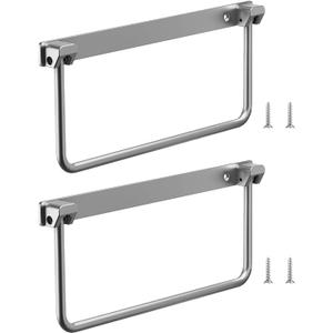Shkalacar 2Pack Foldable RV Shoe Rack- Aluminum Camper Shoe Organizer, Wall-Mounted Shelf, Efficient Holder and Storage Rack for Various Shoes, Travel Trailer Organization Accessories 13.1*6*12.2inch