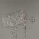 Nuenen 100 Pcs Hanging Crystals for Centerpieces Acrylic Chandelier Garland Beads Strands Prism Decorations Clear Teardrop Chandelier Crystals Pendant Wedding Home Garden Outdoor Ornaments(Icicle)